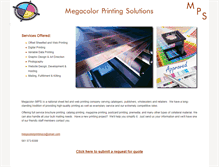 Tablet Screenshot of megacolorprinting.com